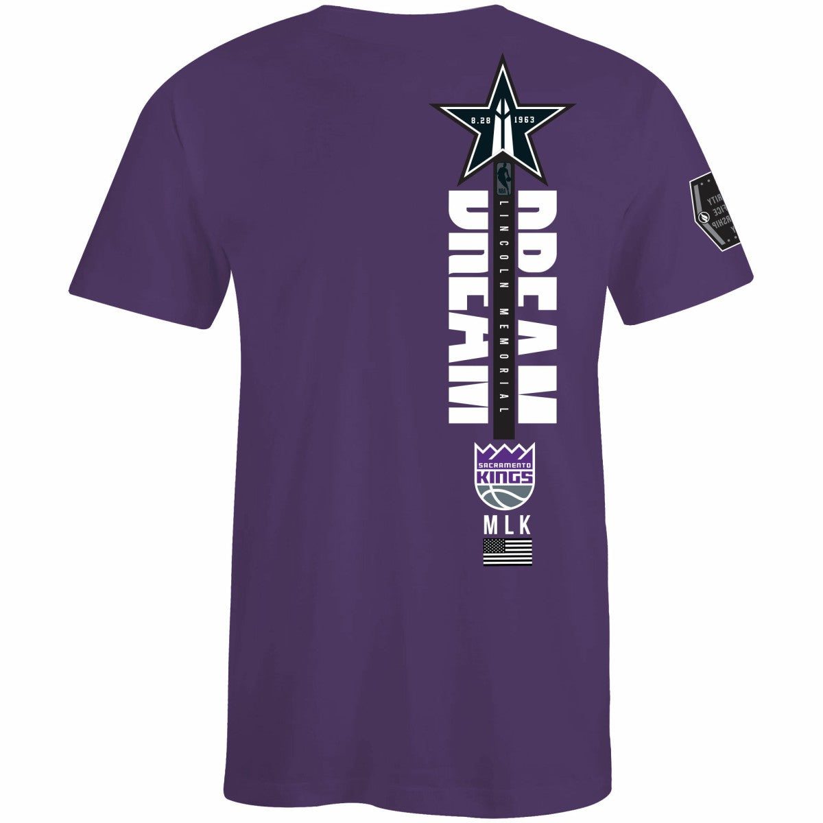 NBA - Sacramento Kings FISLL x Black History Collection Unisex T-Shirt - Purple