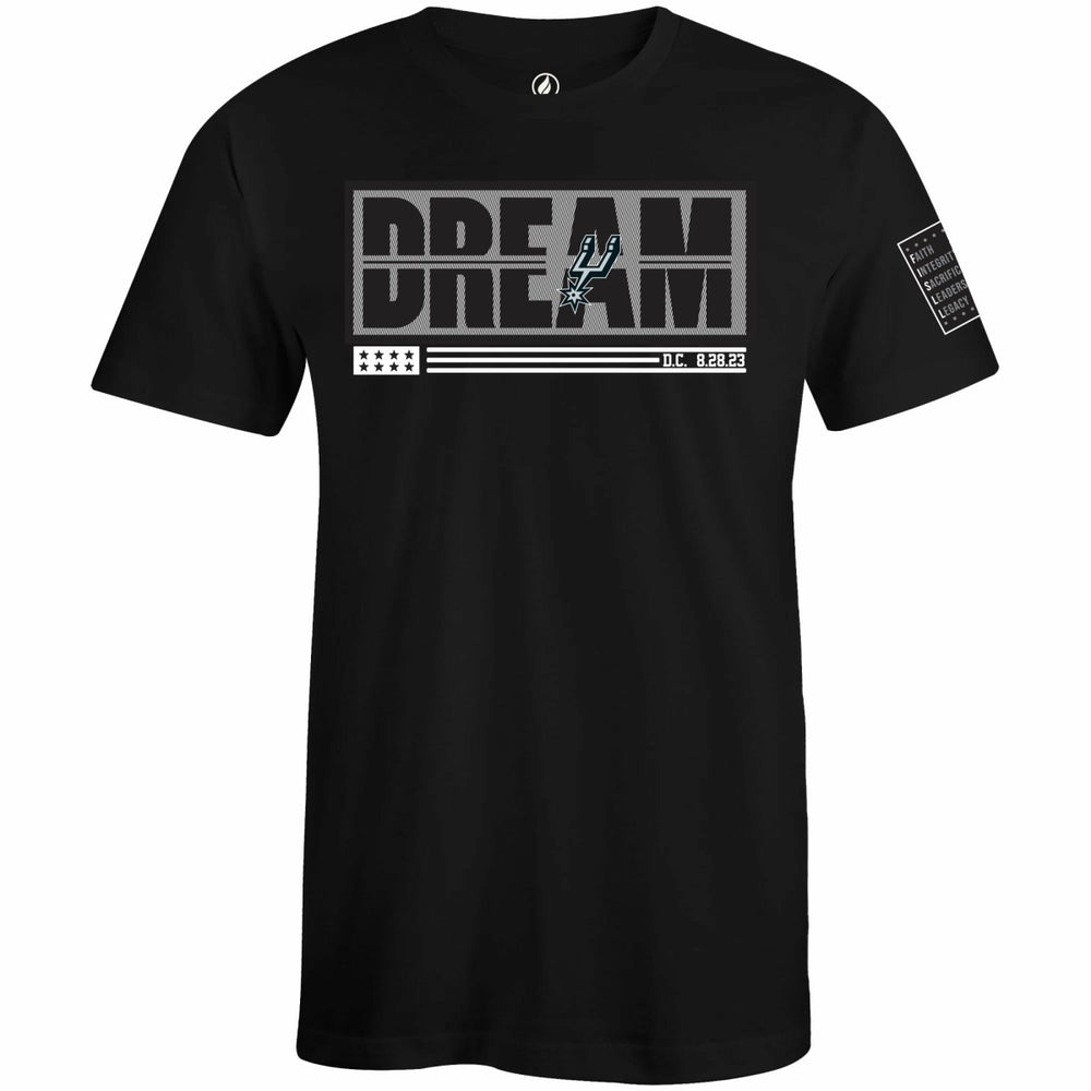 NBA - San Antonio Spurs FISLL x Black History Collection Unisex T-Shirt - Black