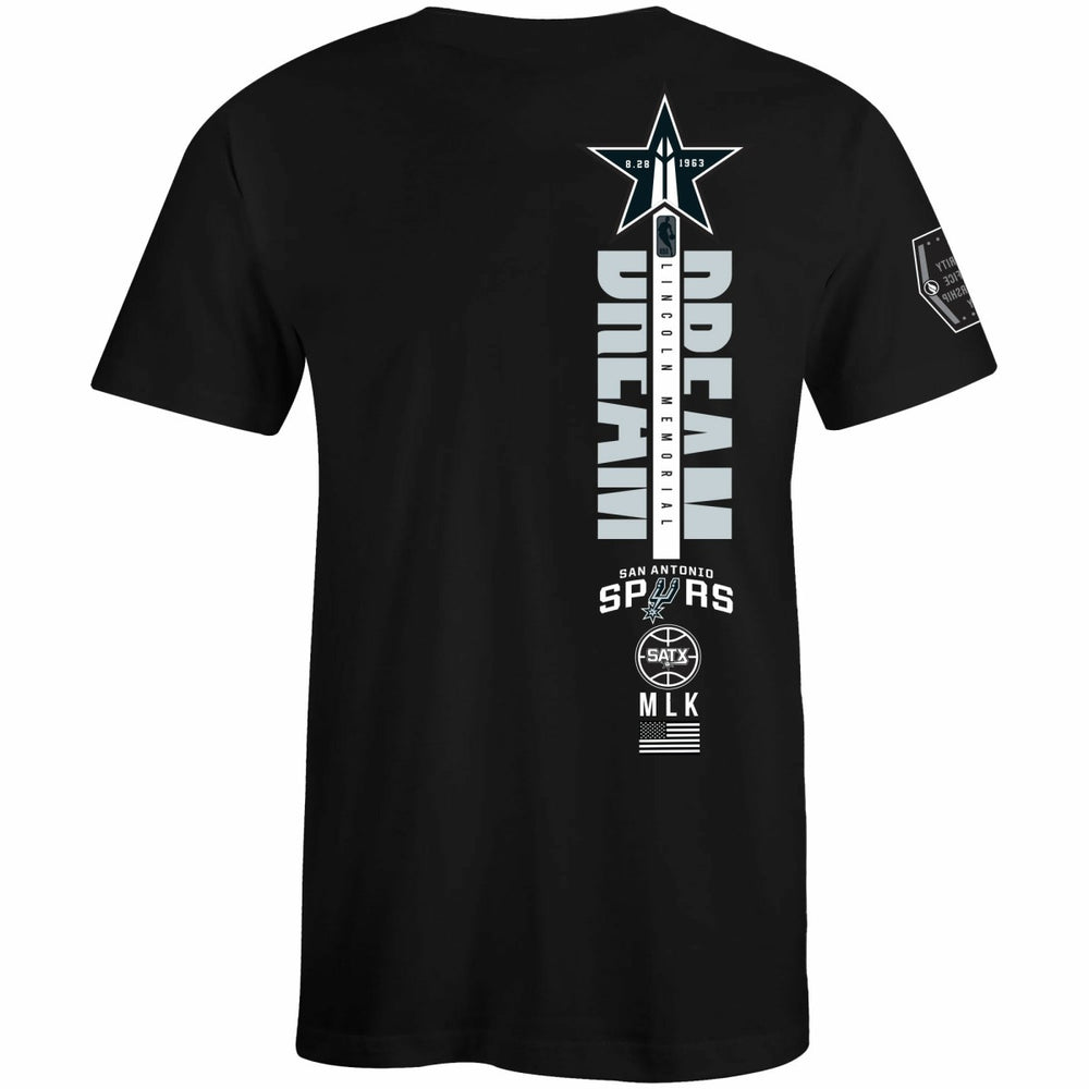 NBA - San Antonio Spurs FISLL x Black History Collection Unisex T-Shirt - Black