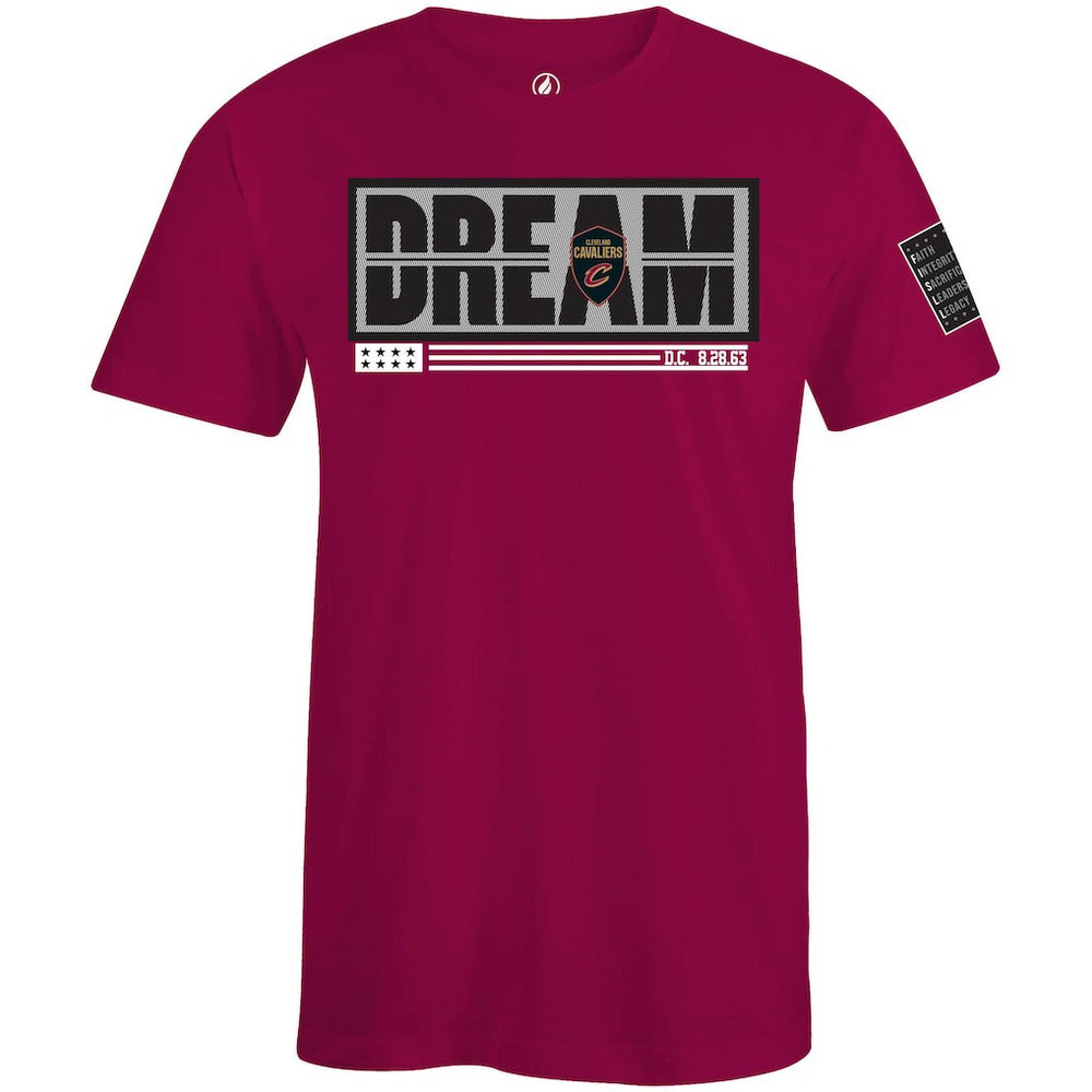 NBA - Cleveland Cavaliers FISLL x Black History Collection Unisex T-Shirt - Wine