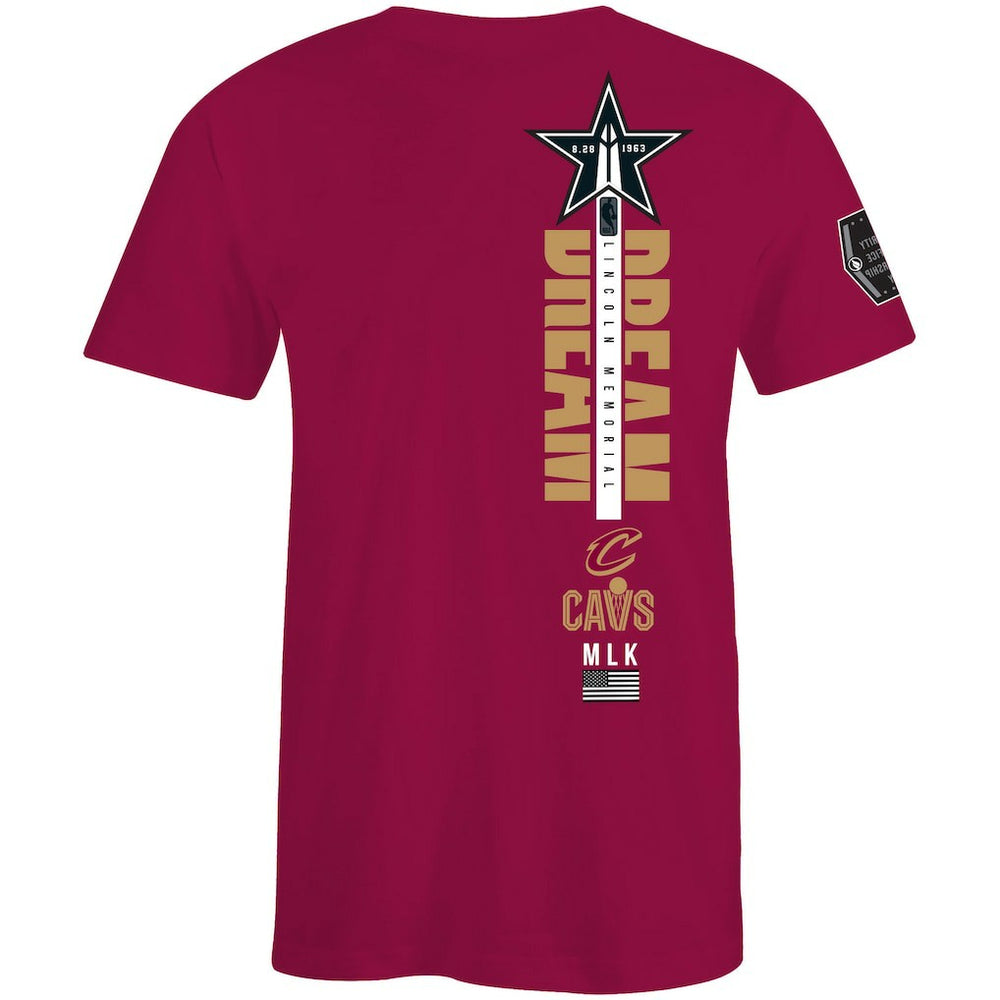 NBA - Cleveland Cavaliers FISLL x Black History Collection Unisex T-Shirt - Wine
