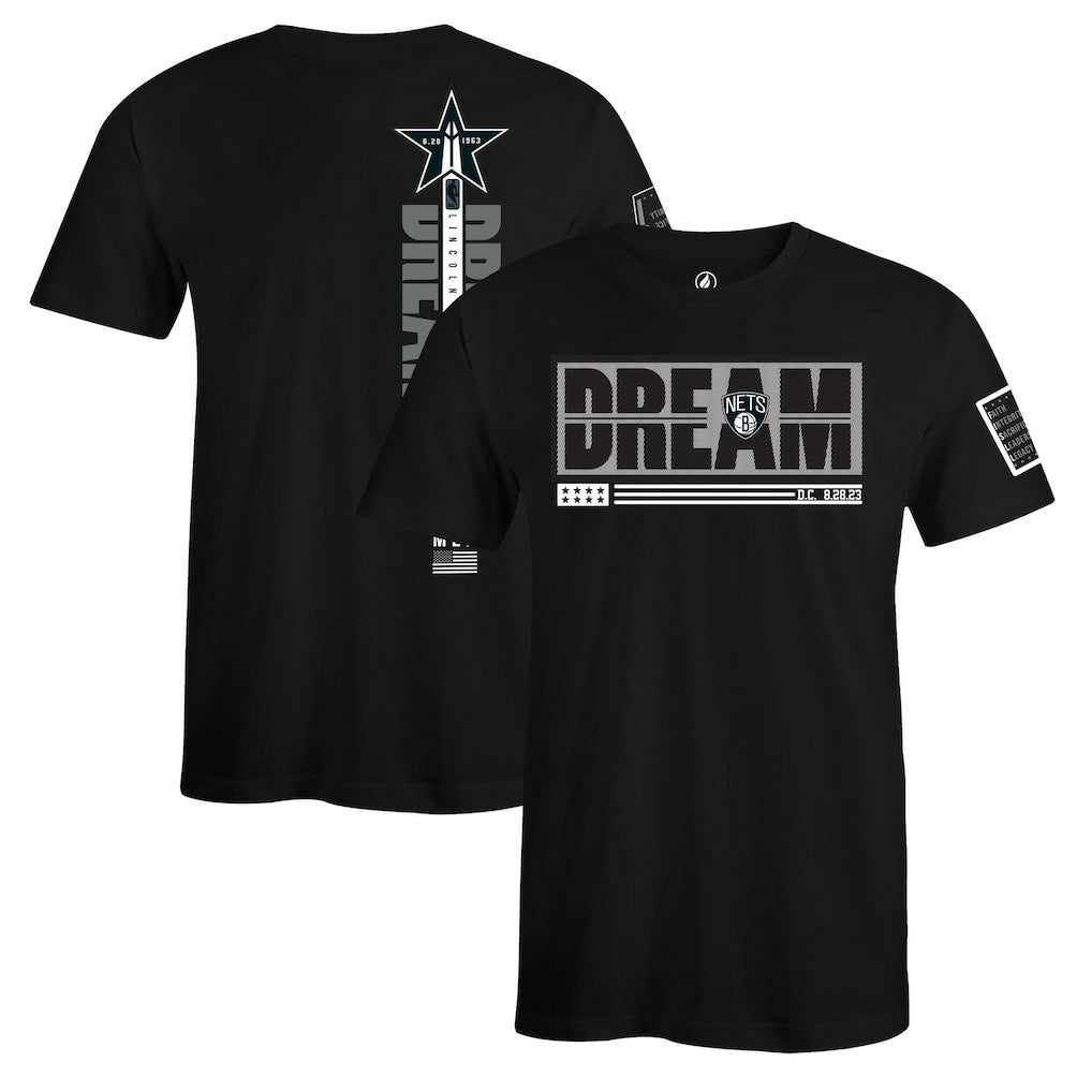 NBA - Brooklyn Nets FISLL x Black History Collection Unisex T-Shirt - Black