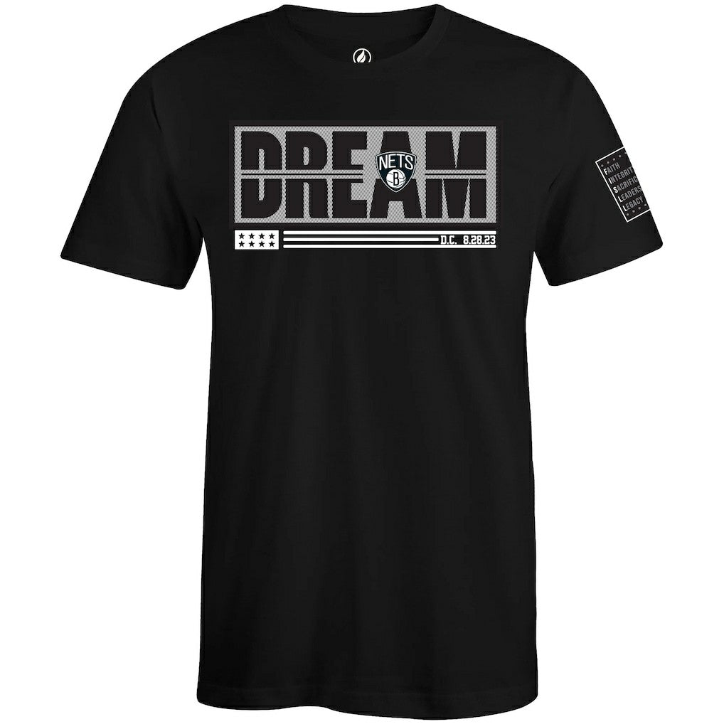NBA - Brooklyn Nets FISLL x Black History Collection Unisex T-Shirt - Black