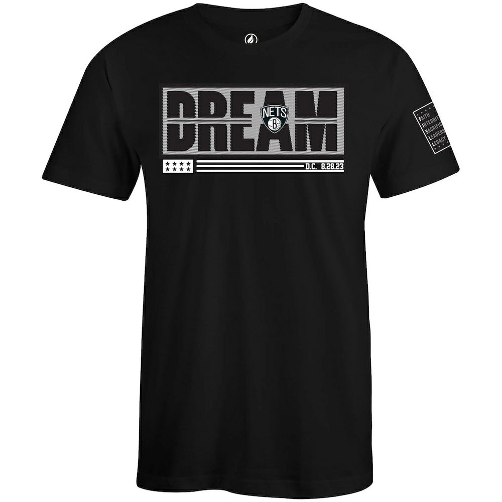 NBA - Brooklyn Nets FISLL x Black History Collection Unisex T-Shirt - Black