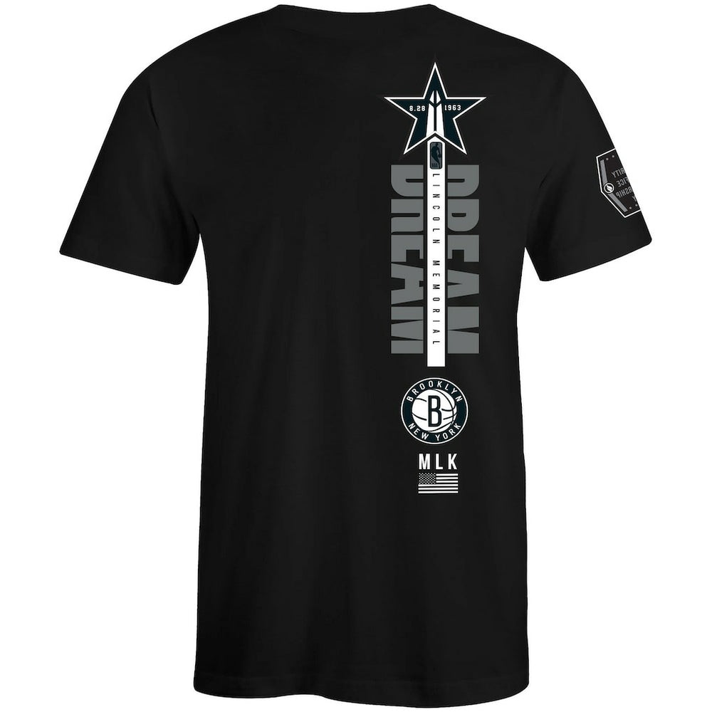 NBA - Brooklyn Nets FISLL x Black History Collection Unisex T-Shirt - Black