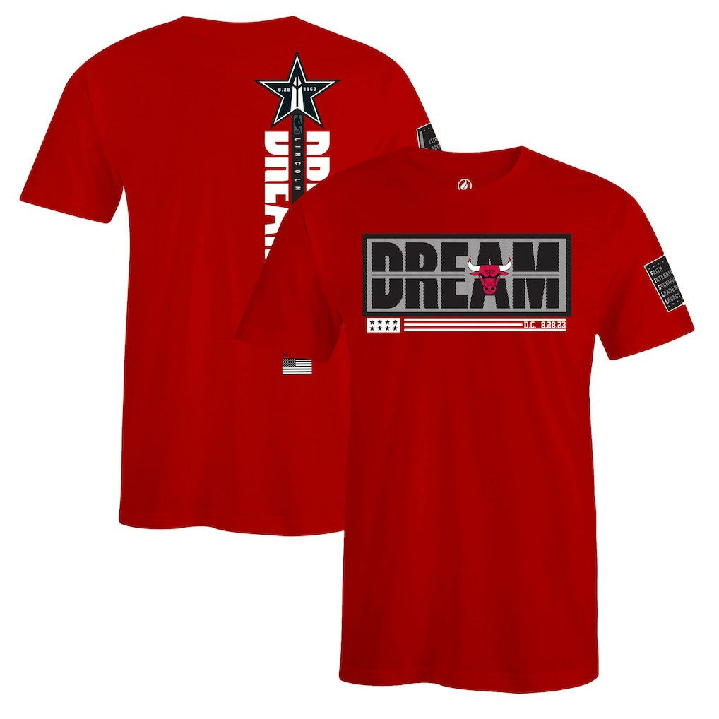 NBA - Chicago Bulls FISLL x Black History Collection Unisex T-Shirt - Red