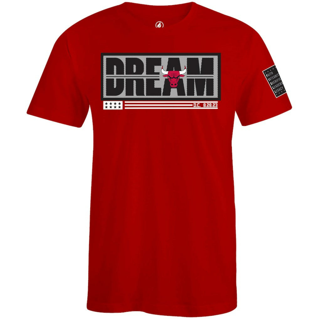NBA - Chicago Bulls FISLL x Black History Collection Unisex T-Shirt - Red