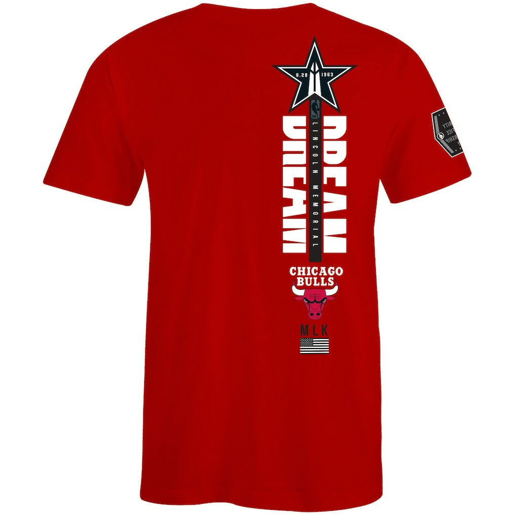 NBA - Chicago Bulls FISLL x Black History Collection Unisex T-Shirt - Red