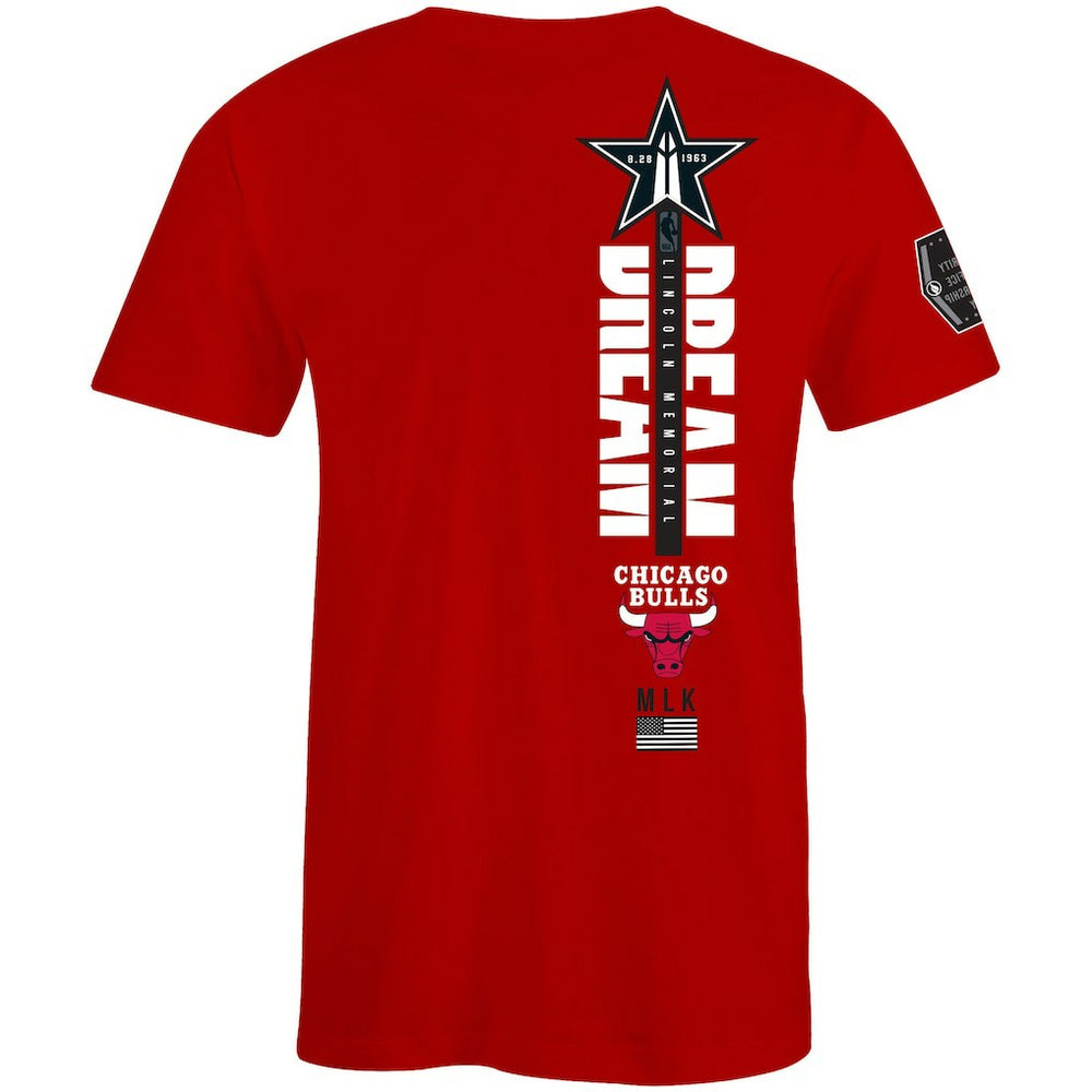 NBA - Chicago Bulls FISLL x Black History Collection Unisex T-Shirt - Red