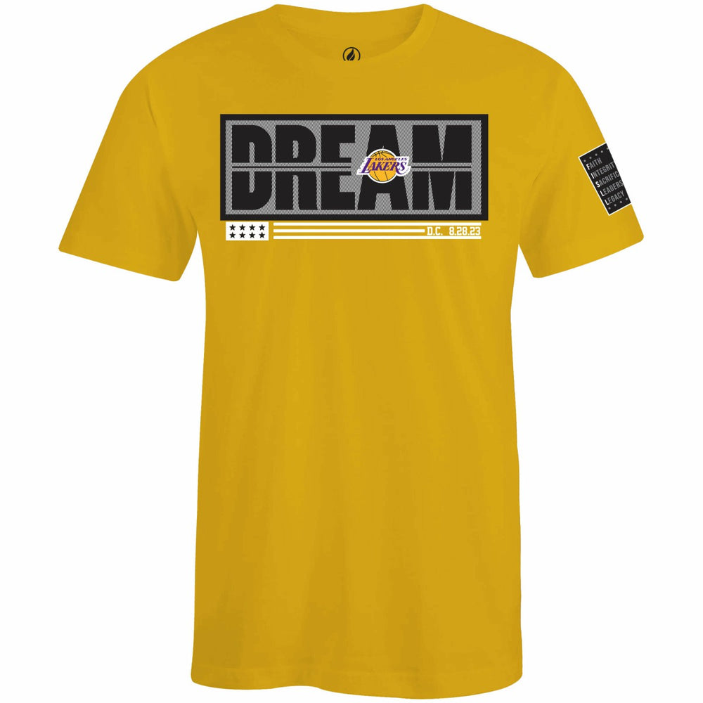NBA - Los Angeles Lakers FISLL x Black History Collection Unisex T-Shirt - Gold