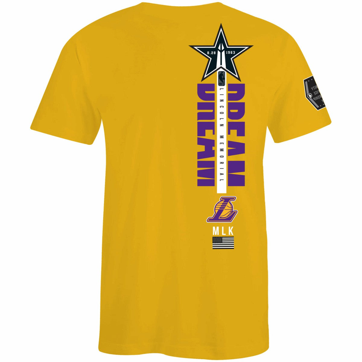 NBA - Los Angeles Lakers FISLL x Black History Collection Unisex T-Shirt - Gold