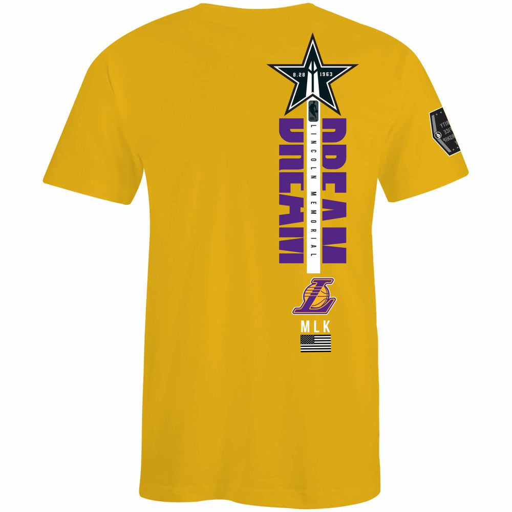NBA - Los Angeles Lakers FISLL x Black History Collection Unisex T-Shirt - Gold