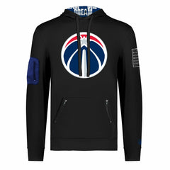 NBA - Washington Wizards FISLL x Black History Collection Unisex Pullover Hoodie - Black