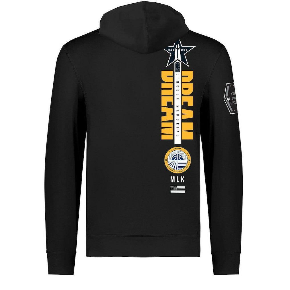 NBA - Indiana Pacers FISLL x Black History Collection Unisex Pullover Hoodie - Black