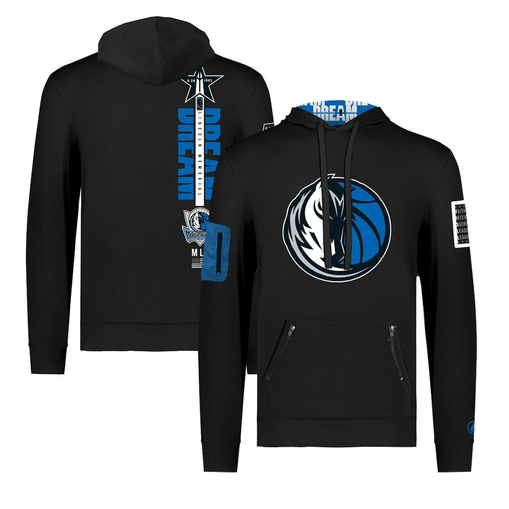 NBA - Dallas Mavericks FISLL x Black History Collection Unisex Pullover Hoodie - Black