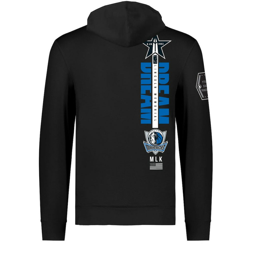 NBA - Dallas Mavericks FISLL x Black History Collection Unisex Pullover Hoodie - Black