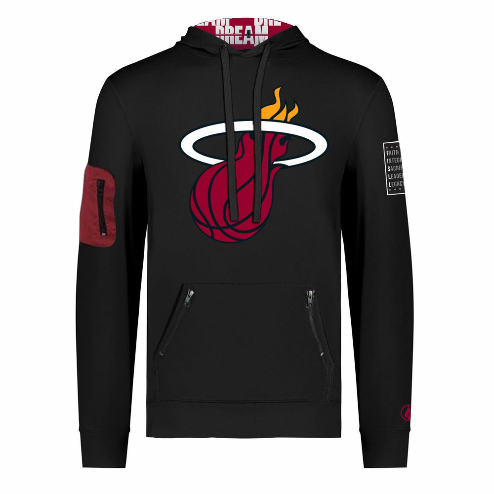 NBA - Miami Heat FISLL x Black History Collection Unisex Pullover Hoodie - Black