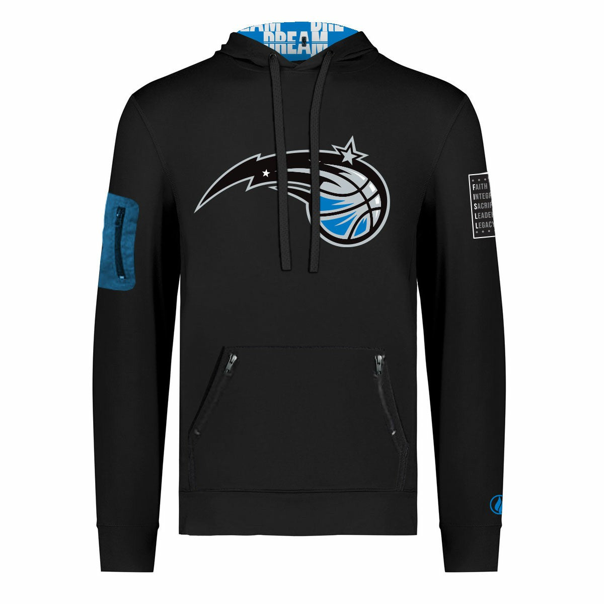 NBA - Orlando Magic FISLL x Black History Collection Unisex Pullover Hoodie - Black