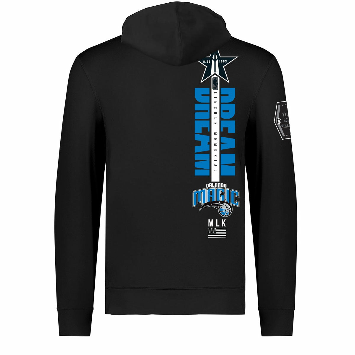 NBA - Orlando Magic FISLL x Black History Collection Unisex Pullover Hoodie - Black