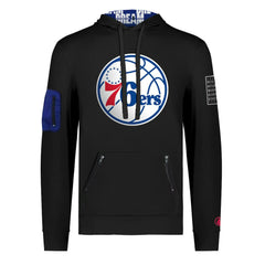 NBA - Philadelphia 76ers FISLL x Black History Collection Unisex Pullover Hoodie - Black