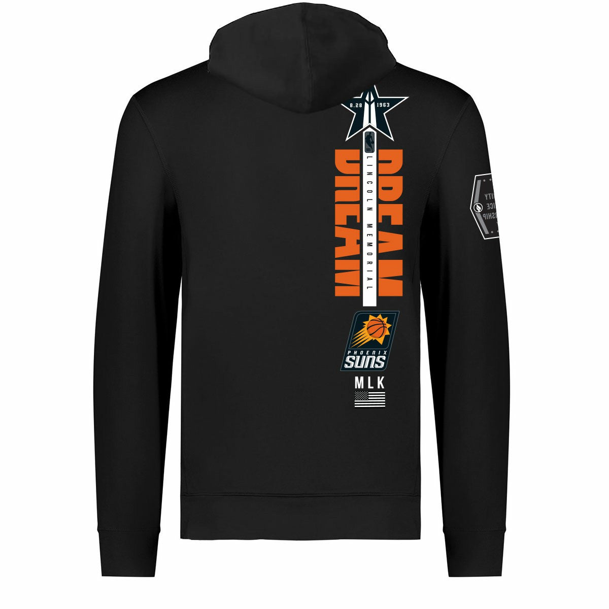 NBA - Phoenix Suns FISLL x Black History Collection Unisex Pullover Hoodie - Black