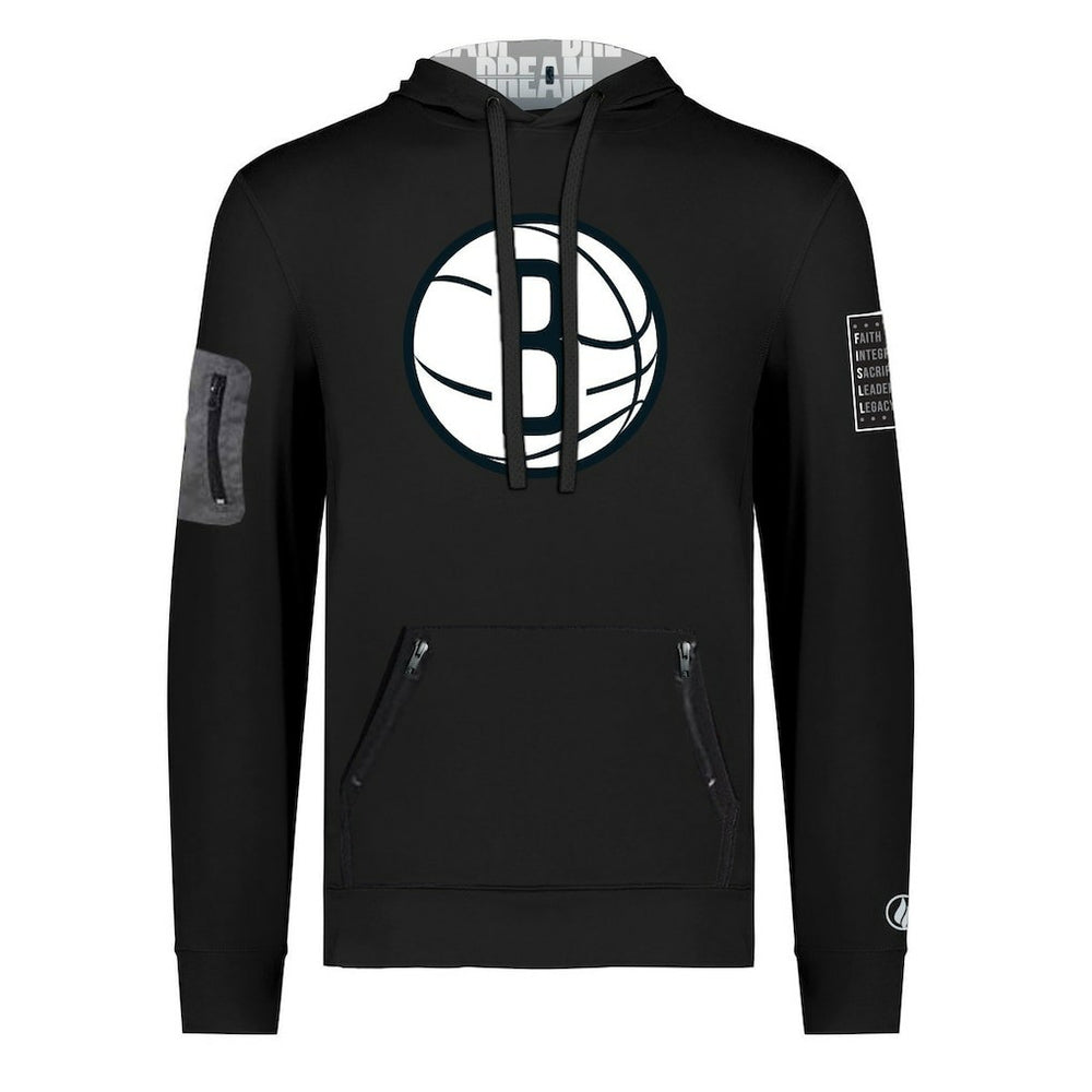 NBA - Brooklyn Nets FISLL x Black History Collection Unisex Pullover Hoodie - Black