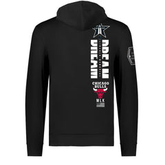 NBA - Chicago Bulls FISLL x Black History Collection Unisex Pullover Hoodie - Black