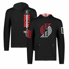 NBA - Portland Trail Blazers FISLL x Black History Collection Unisex Pullover Hoodie - Black