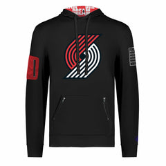 NBA - Portland Trail Blazers FISLL x Black History Collection Unisex Pullover Hoodie - Black