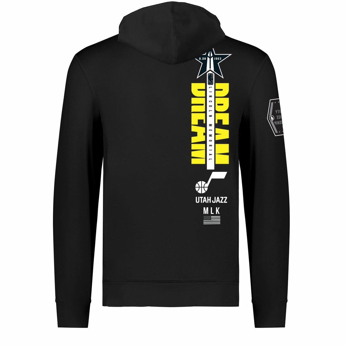 NBA - Utah Jazz FISLL x Black History Collection Unisex Pullover Hoodie - Black
