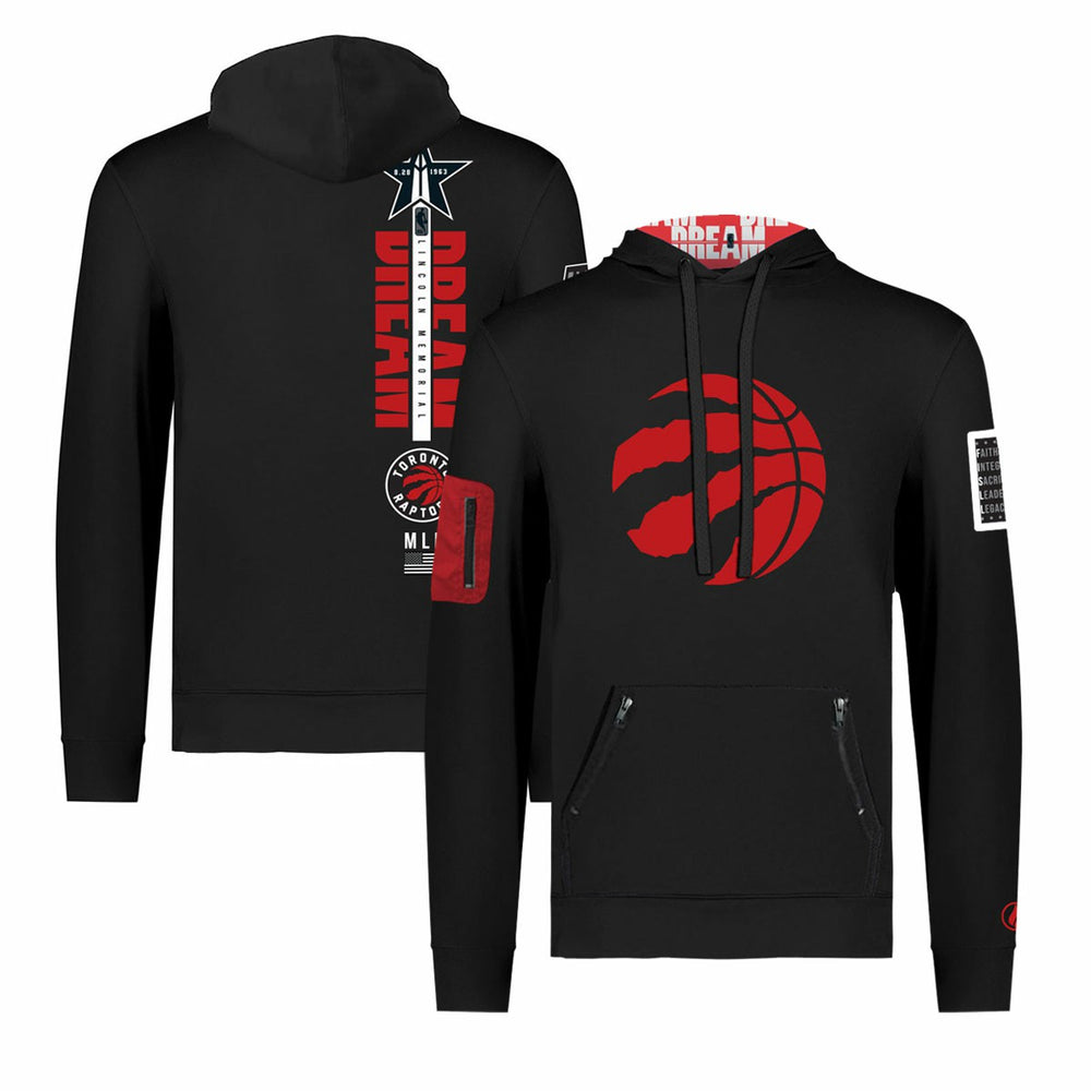 NBA - Toronto Raptors FISLL x Black History Collection Unisex Pullover Hoodie - Black