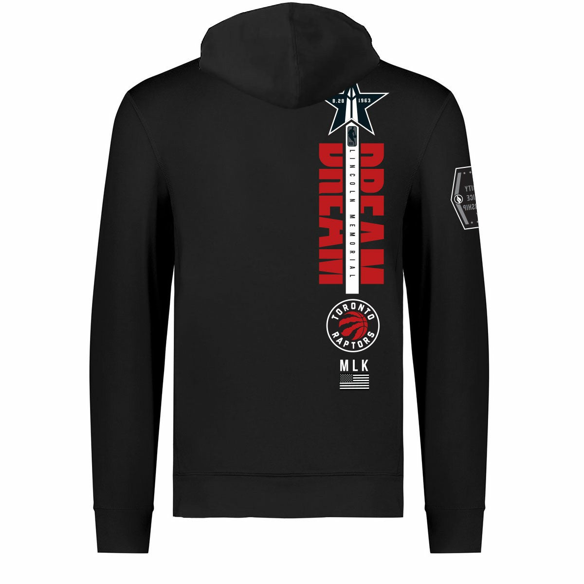 NBA - Toronto Raptors FISLL x Black History Collection Unisex Pullover Hoodie - Black