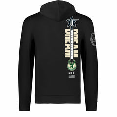 NBA - Milwaukee Bucks FISLL x Black History Collection Unisex Pullover Hoodie - Black