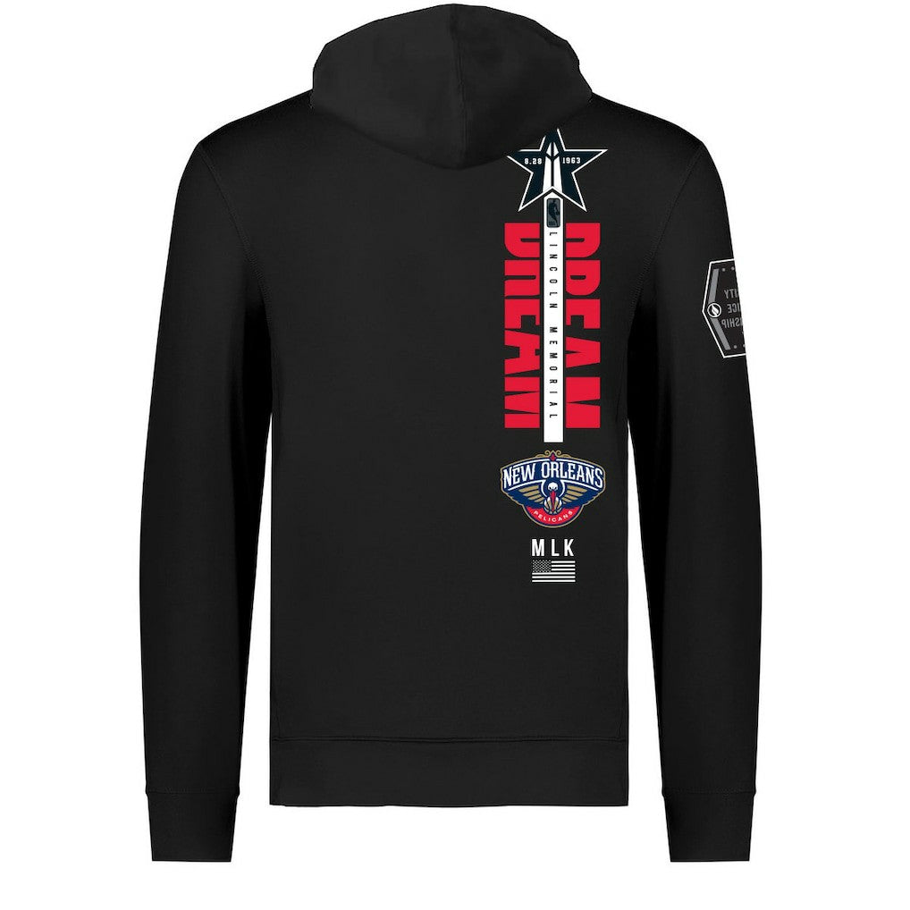 NBA - New Orleans Pelicans FISLL x Black History Collection Unisex Pullover Hoodie - Black