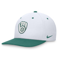 Milwaukee Brewers Nike Bicoastal Two-Tone Pro Performance Snapback Hat Lifestyle