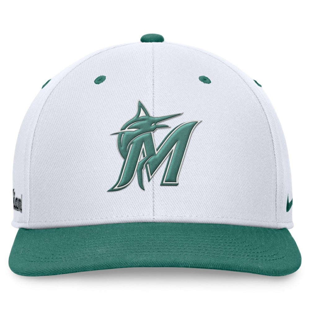 Miami Marlins Nike Bicoastal Two-Tone Pro Performance Snapback Hat Online