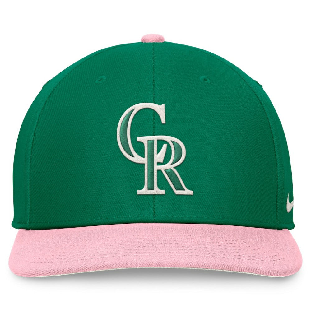 Colorado Rockies Nike Malachite Pro Performance Snapback Hat On Sale