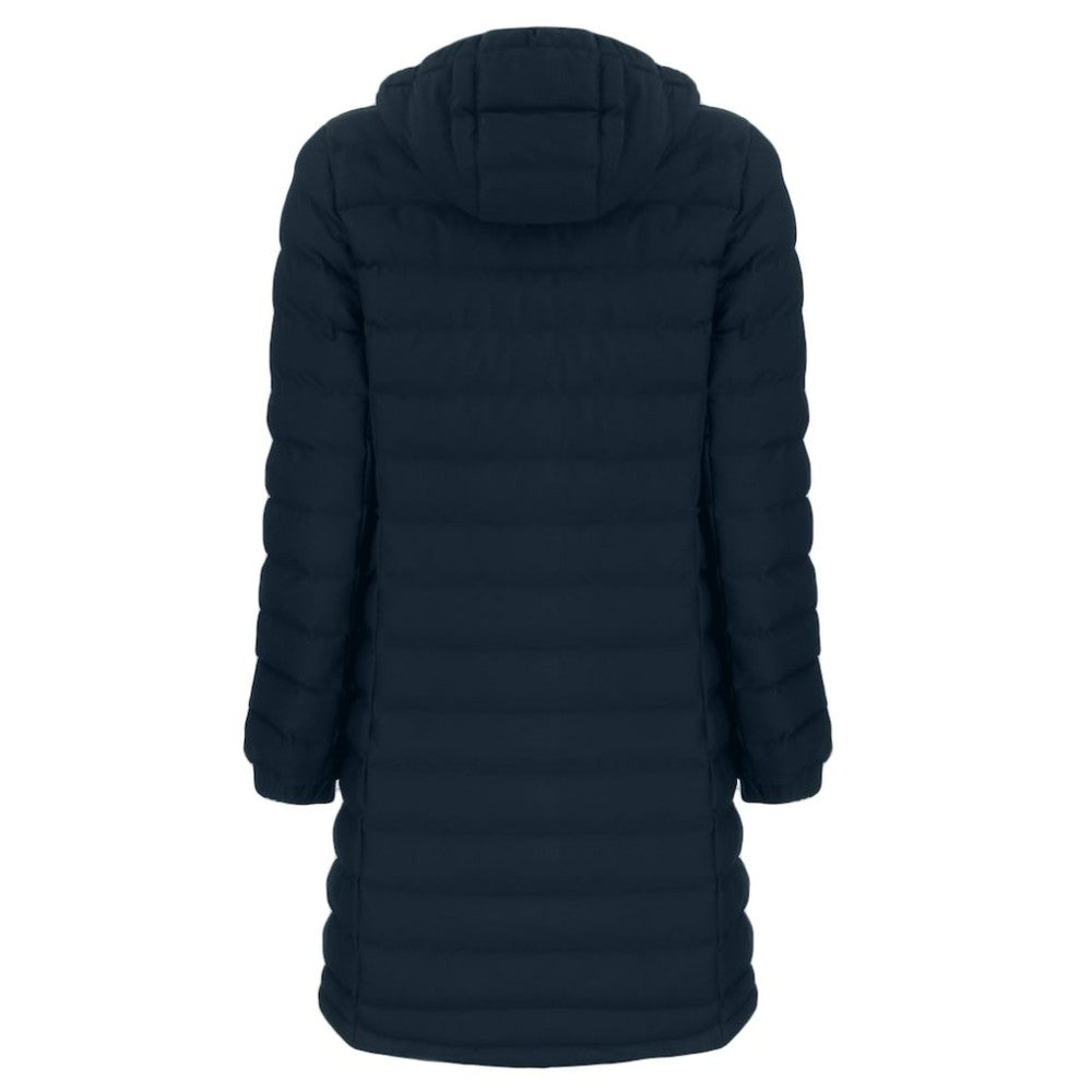 Chicago Cubs Cutter & Buck Women's Cooperstown Collection Mission Ridge Repreve Eco Insulated Long Full-Zip Puffer Jacket Lifestyle