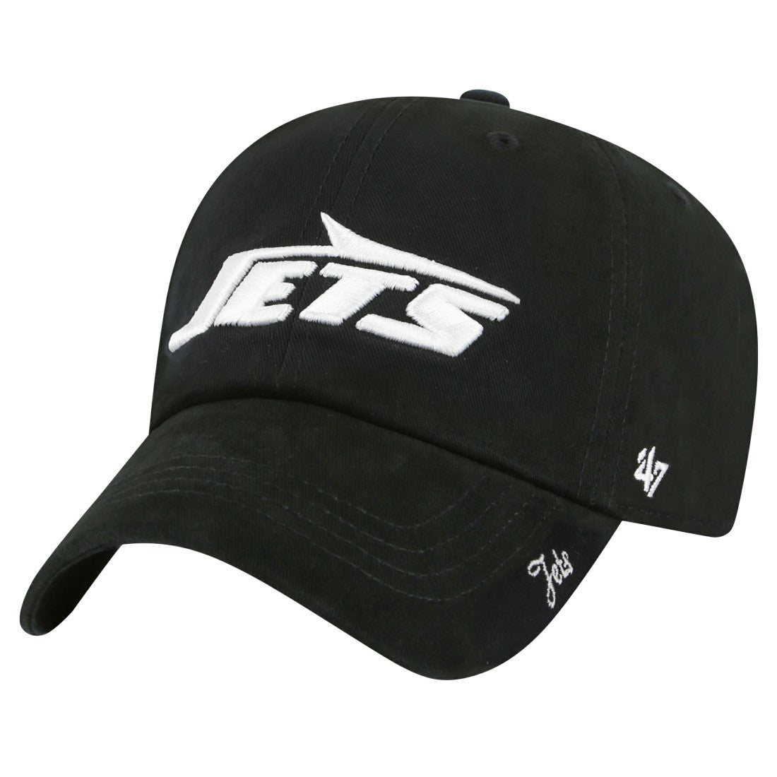 New York Jets '47 Women's Miata Clean Up Adjustable Hat Black - 47 brand