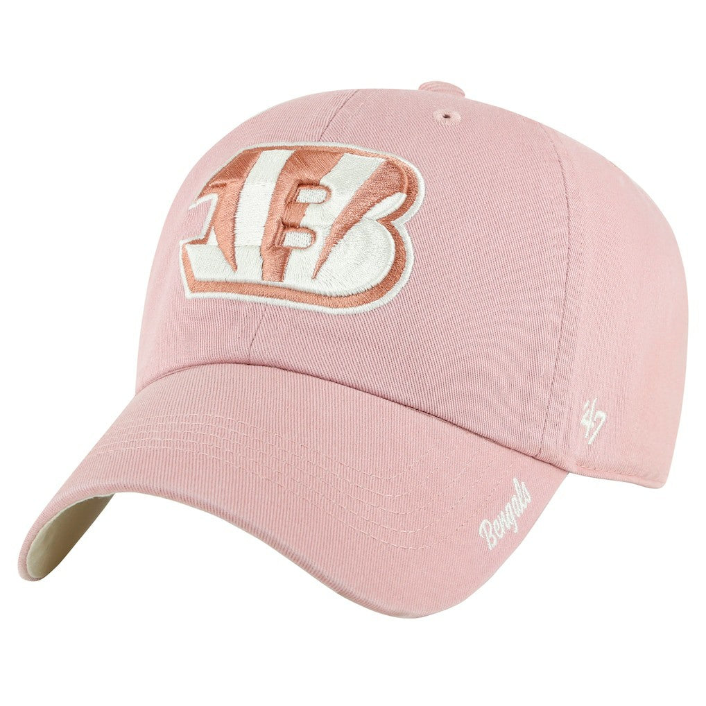 Cincinnati Bengals '47 Women's Ballpark Cheer Dusty Rose Clean Up Adjustable Hat Pink - 47 brand