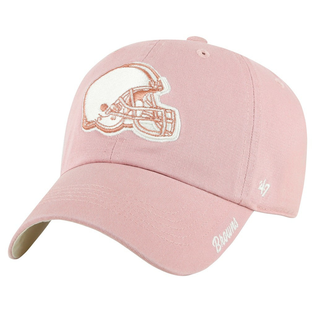Cleveland Browns '47 Women's Ballpark Cheer Dusty Rose Clean Up Adjustable Hat Pink - 47 brand