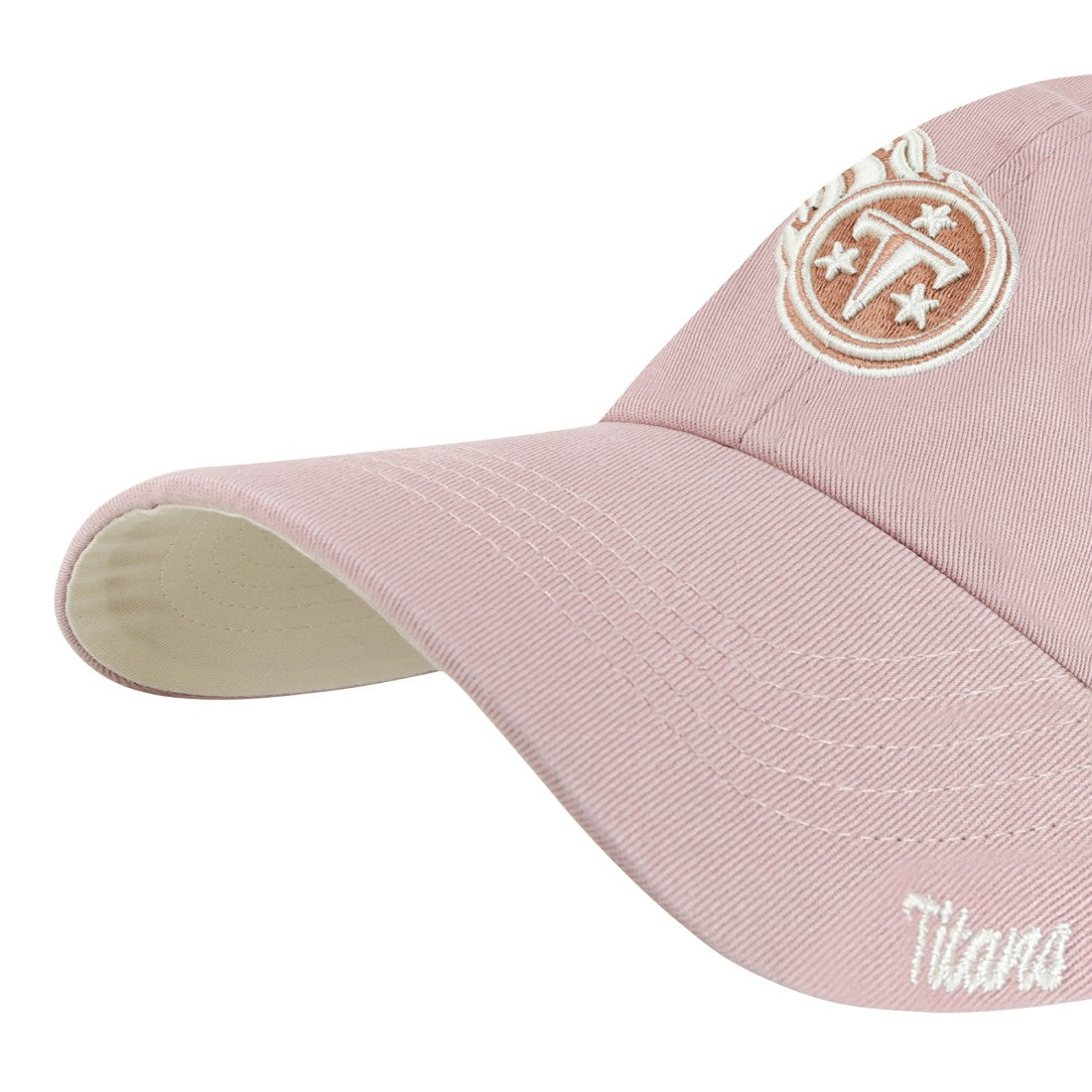 Tennessee Titans '47 Women's Ballpark Cheer Dusty Rose Clean Up Adjustable Hat Pink - 47 brand