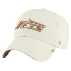 New York Jets '47 Women's Ballpark Cheer Clean Up Adjustable Hat Natural - 47 brand