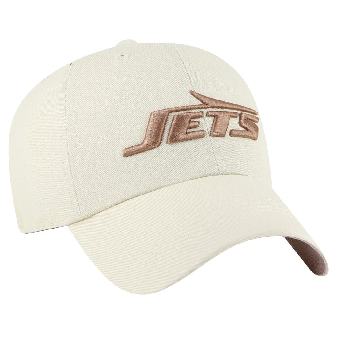 New York Jets '47 Women's Ballpark Cheer Clean Up Adjustable Hat Natural - 47 brand