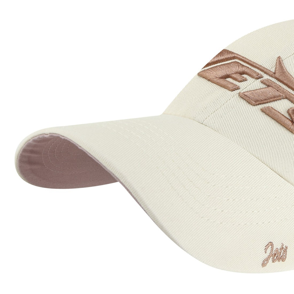 New York Jets '47 Women's Ballpark Cheer Clean Up Adjustable Hat Natural - 47 brand
