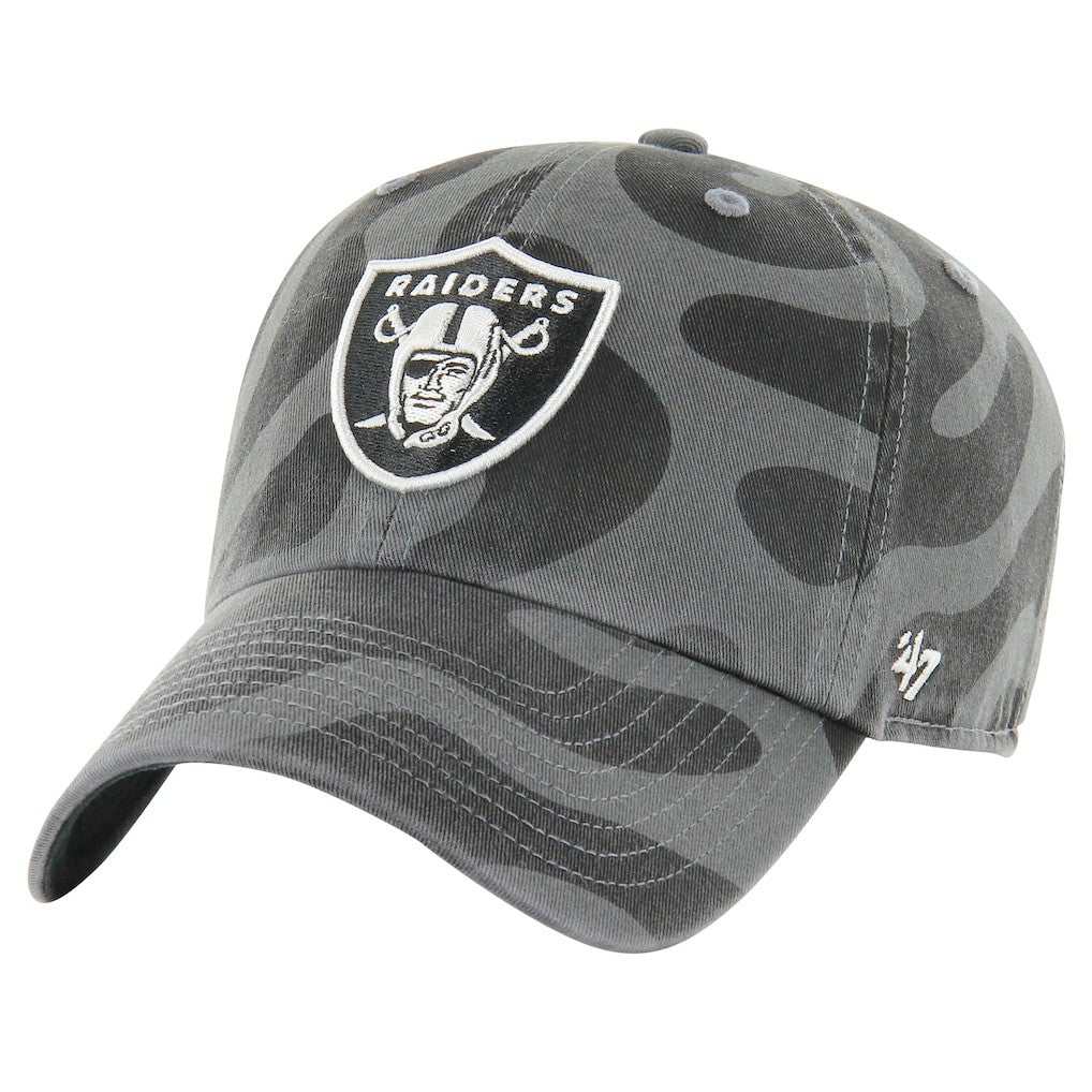 Las Vegas Raiders '47 Women's Freeform Clean Up Adjustable Hat Charcoal - 47 brand