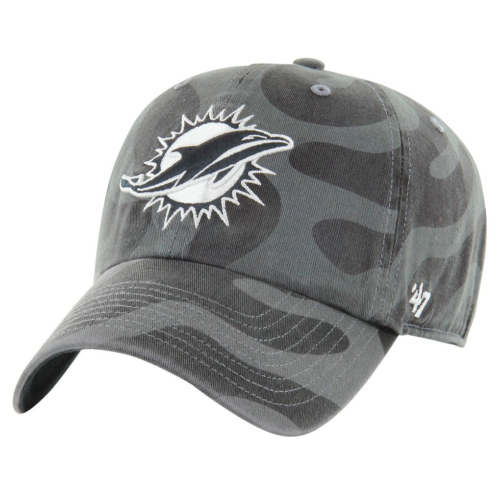 Miami Dolphins '47 Women's Freeform Clean Up Adjustable Hat Charcoal - 47 brand