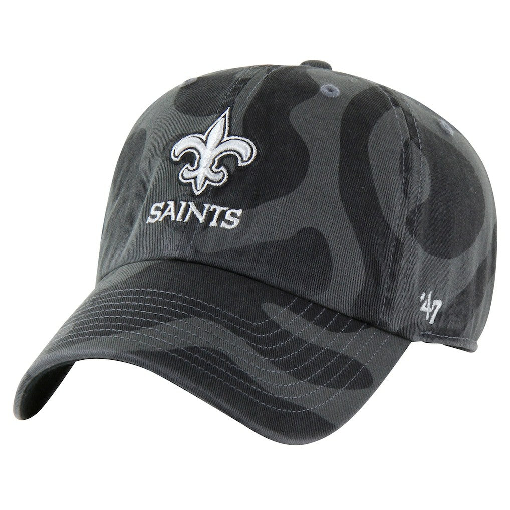 New Orleans Saints '47 Women's Freeform Clean Up Adjustable Hat Charcoal - 47 brand