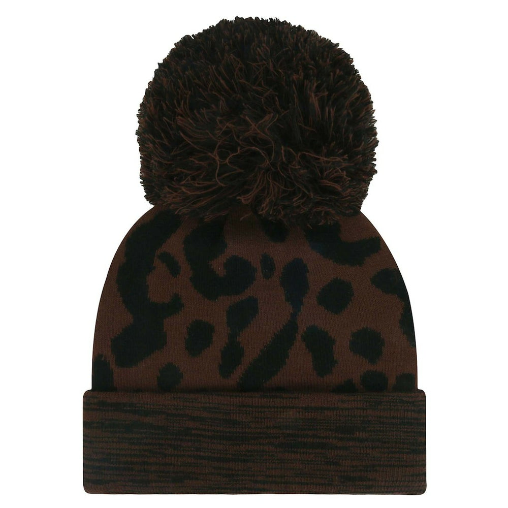 Las Vegas Raiders '47 Women's Cacao Cuffed Knit Hat with Pom Brown - 47 brand