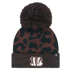 Cincinnati Bengals '47 Women's Cacao Cuffed Knit Hat with Pom Brown - 47 brand